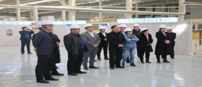 济南市兰陵商会来鑫耀建材考察